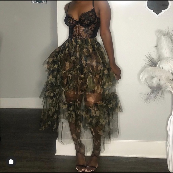 Dresses & Skirts - CAMO TULLE SKIRT
